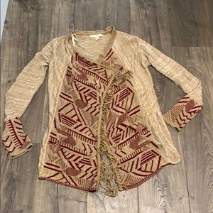 Aztec design cardigan Sz XS